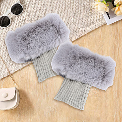 Acrylic Fiber Woolen Yarn Socks Leg Cover&nbsp;AJEW-WH20018-149C