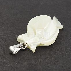 Natural Trochid Shell/Trochus Shell Pendants&nbsp;SSHEL-K027-11