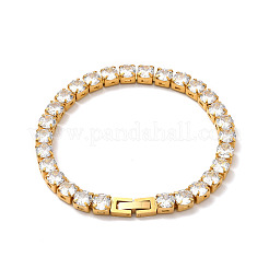 Clear Cubic Zirconia Tennis Bracelet&nbsp;BJEW-E009-25B-G