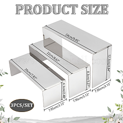 201 Stainless Steel Display Riser Stand Sets&nbsp;ODIS-WH0004-17P
