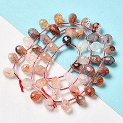 Natural Ferruginous Quartz Beads Strands&nbsp;G-H297-B13-01