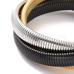 304 Stainless Steel Interlocking Flat Snake Chains Bracelet&nbsp;BJEW-G642-01P