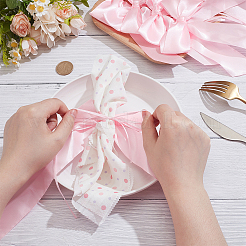 12Pcs Bowknot Polyester Single Face Satin Napkin Ring&nbsp;HJEW-PH02162