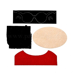 DIY Rectangle with Donkey Pattern Kraft Paper Bag Making Set&nbsp;DIY-F079-02