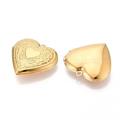 304 Stainless Steel Locket Pendants&nbsp;STAS-N111-08G