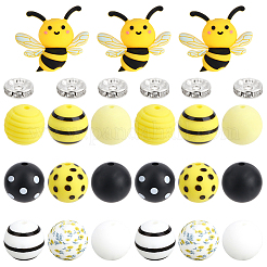 65Pcs 11 Styles Food Grade Eco-Friendly Silicone Beads&nbsp;SIL-PA0001-48