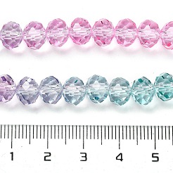 Transparent Painted Glass Beads Strands&nbsp;DGLA-A034-T6mm-A10