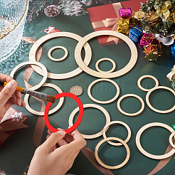 100Pcs 5 Styles Wooden Craft Supplies&nbsp;WOOD-EL0001-04