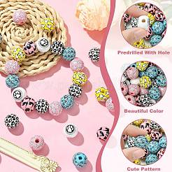 60Pcs 6 Styles Wood Beads&nbsp;WOOD-CJ0002-40