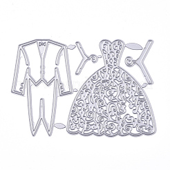 Wedding Suit and Bride Dress Carbon Steel Cutting Dies Stencils&nbsp;DIY-E024-08