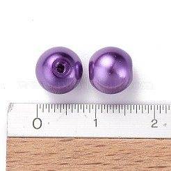 Lavender Garden Mixed Crackle Glass & Glass Pearl Bead Sets&nbsp;HY-X0009-8mm-01