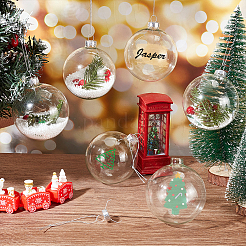 Glass Christmas Ball Pendant Decorations&nbsp;AJEW-WH0567-60