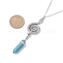 Synthetic Turquoise Pendant Necklaces&nbsp;NJEW-JN04694-02