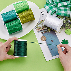 6 Rolls 6 Colors Round Polyester Thread&nbsp;OCOR-PH0005-99