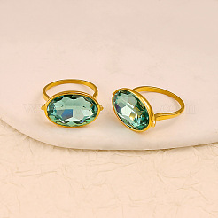 304 Stainless Steel Cubic Zirconia Finger Rings&nbsp;WGD8E49-01