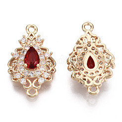 Brass Micro Pave Cubic Zirconia Links Connectors&nbsp;X-KK-R111-011-A01