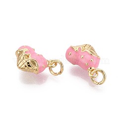Brass Enamel Pendants&nbsp;KK-T072-26G