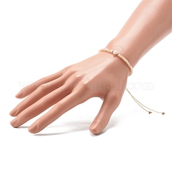 Adjustable Nylon Thread Braided Bead Bracelets&nbsp;BJEW-JB06456-01