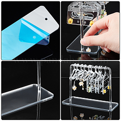 2 Sets Acrylic Earring Display Hanger Rack&nbsp;EDIS-PH0001-42A