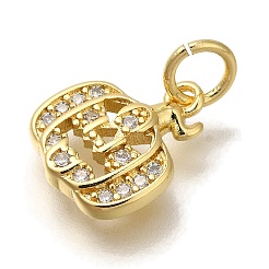Rack Plating Brass Micro Pave Cubic Zirconia Charms&nbsp;KK-I720-13G