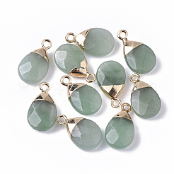 Natural Green Aventurine Pendants&nbsp;G-S359-017B