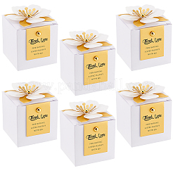 Folding Square Paper Candy Boxes&nbsp;CBOX-WH0001-E01