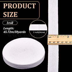 Cotton Herringbone Ribbon&nbsp;OCOR-WH0101-12B-02