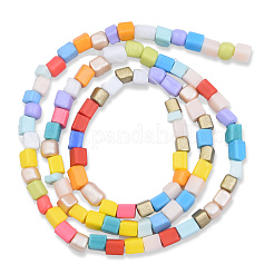 Opaque Spray Painted Glass Bead Strands&nbsp;GLAA-N047-05B