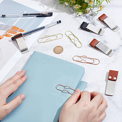 6Pcs 2 Colors Carbon Steel Paper Clips&nbsp;AJEW-NB0006-93