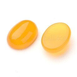 Grade A Natural Yellow Agate Oval Cabochons&nbsp;X-G-L394-08-18x13mm