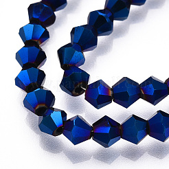 Electroplate Glass Bead Strands&nbsp;EGLA-R094-4mm-03