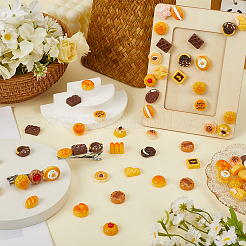 80Pcs 4 Styles Opaque Resin Imitation Food Decoden Cabochons&nbsp;CRES-SC0003-02