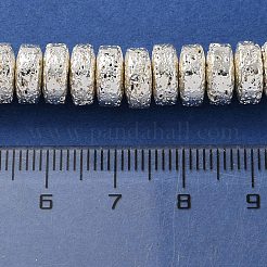 Electroplated Natural Lava Rock Beads Strands&nbsp;G-I360-A04-04