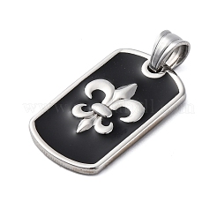 304 Stainless Steel Enamel Pendants&nbsp;STAS-U043-06B-P