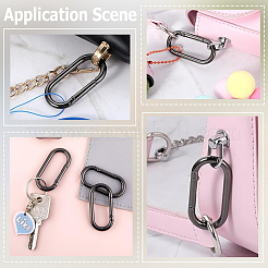 6Pcs Alloy Spring Gate Rings&nbsp;FIND-SP0001-24B