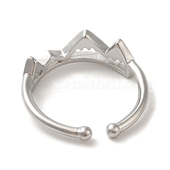 Brass Open Cuff Rings for Woman&nbsp;RJEW-M161-02P
