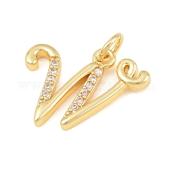 Brass Micro Pave Clear Cubic Zirconia Pendants&nbsp;CU-CBA7939-01W-G