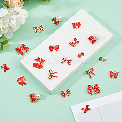 54Pcs 9 Styles Bowknot Alloy Enamel Pendants&nbsp;ENAM-DC0002-09B