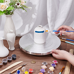 Aluminum Double Sided Turntable for Ceramic Clay Sculpture Wheel&nbsp;TOOL-WH0816-005P-02