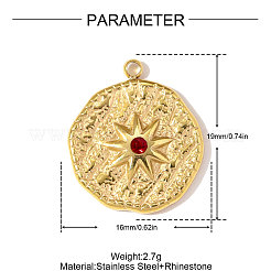 304 Stainless Steel Pendants&nbsp;STAS-OY010-79G