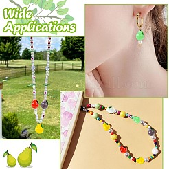 12Pcs 6 Colors Handmade Lampwork Beads&nbsp;LAMP-CJ0002-13