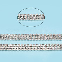 Brass Crystal Rhinestone Strass Chains&nbsp;CHC-N020-02