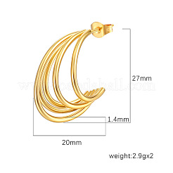 Stainless Steel Stud Earrings&nbsp;PW-WG789EE-01