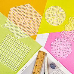 24Pcs 11 Styles DIY Plastic Canvas Shapes&nbsp;DIY-CP0012-41