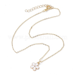 Alloy Enamel Pendant Necklaces for Women&nbsp;NJEW-JN04806