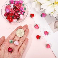 48Pcs 6 Colors Transparent Resin Pendants&nbsp;RESI-SC0036-63B