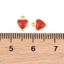 Brass Enamel Pendants&nbsp;KK-CBABBCE-02G-02