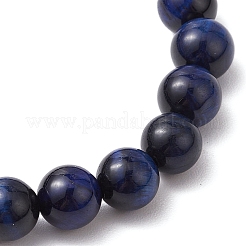 Natural Lapis Lazuli Beaded Stretch Bracelets for Women Men&nbsp;BJEW-JB11098