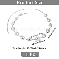 1Pc Alloy Cloud Link Chain Waist Belly Chains for Women&nbsp;AJEW-GF0013-44