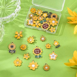 26Pcs 13 Styles Alloy Enamel Pendants&nbsp;ENAM-FP0002-10